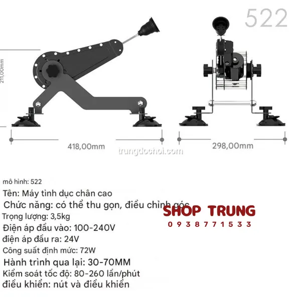 Dương Vật Giả Dạng Máy Rung Thụt Robot Dành Cho Nữ