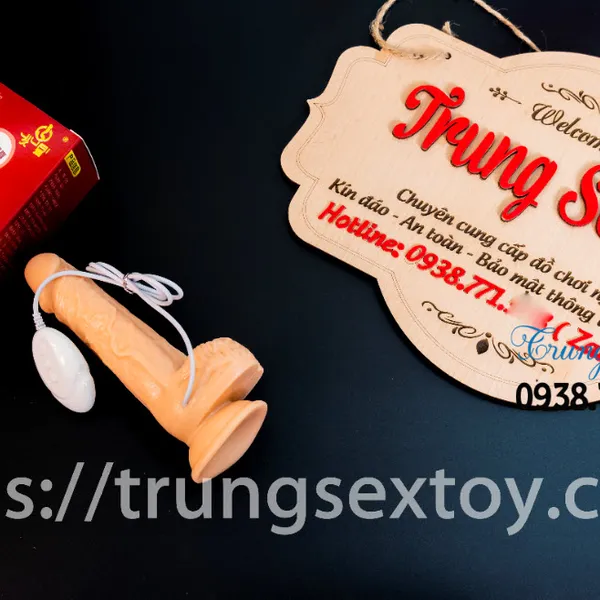 Dương vật giả silicon rung thụt mang đến sự chân thực tuyệt đối 