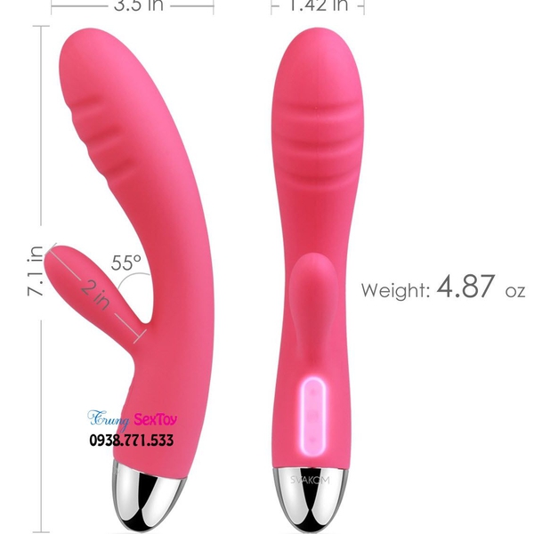 Svakom Barbara Rabbit Vibrator 2 Động Cơ Kích Thích Điểm G & Âm Vật Với Intelligent Mode Độc Quyền