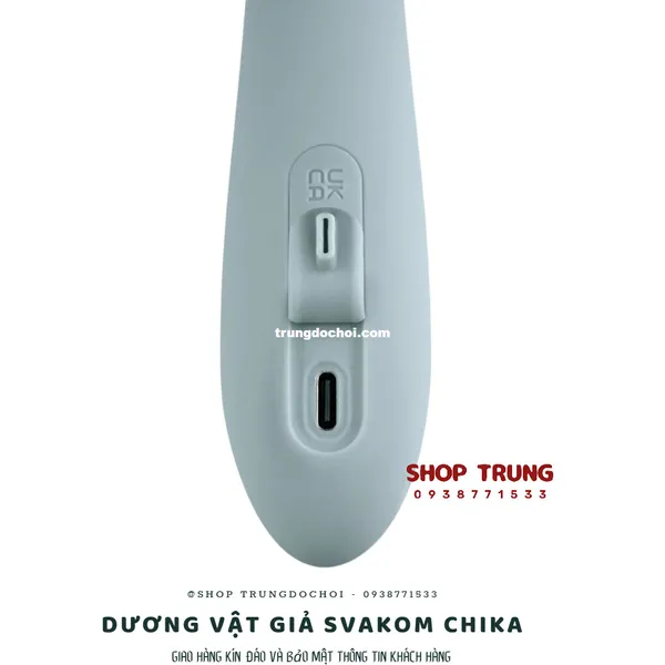 Dương Vật Giả Svakom Chika Rung 5 Tần Số Có Nhiệt Độ Điều Khiển Bằng App