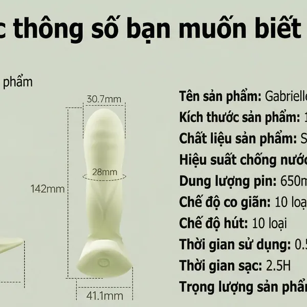 Svakom Gabrielle Dương Vật Gắn Quần Chip Rung, Thụt, Sưởi Ấm