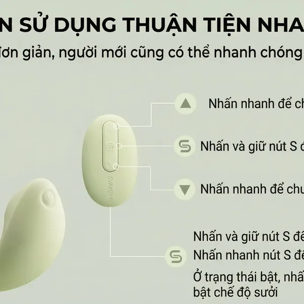 Svakom Gabrielle Dương Vật Gắn Quần Chip Rung, Thụt, Sưởi Ấm
