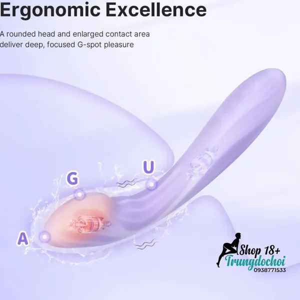 Svakom Margot Máy Rung 2 Đầu Sưởi Ấm Kích Thích G-Spot Điều Khiển App