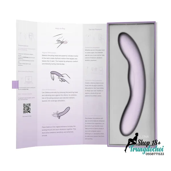 Dương Vật Giả Svakom Selena Công Nghệ Rung Thụt Sưởi Ấm Cao Cấp