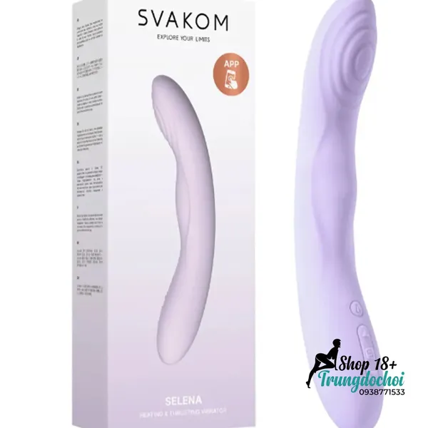 Dương Vật Giả Svakom Selena Công Nghệ Rung Thụt Sưởi Ấm Cao Cấp
