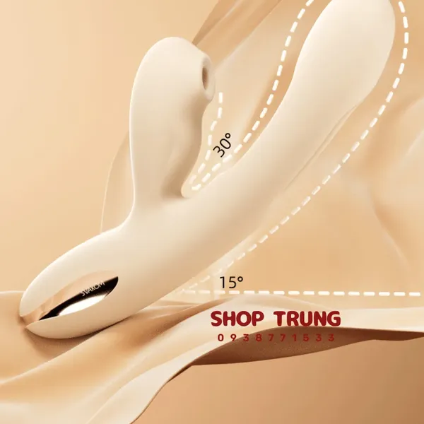 Dương Vật Giả Svakom UNECO Hút Sóng Âm Kích Thích Kép Thông Minh Qua App 