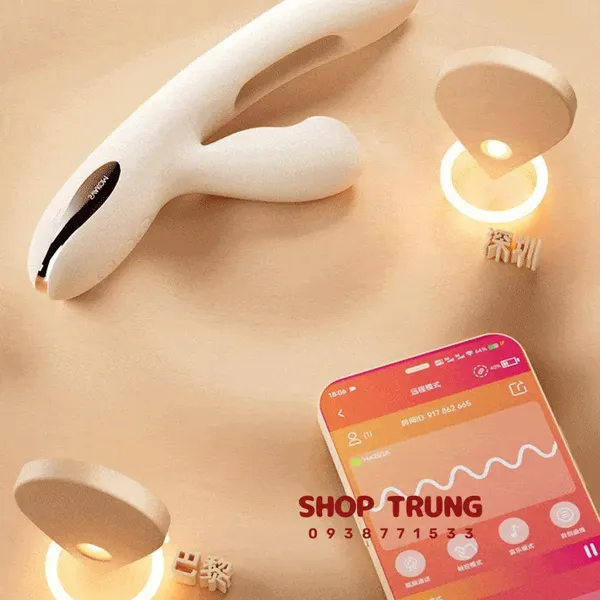 Dương Vật Giả Svakom UNECO Hút Sóng Âm Kích Thích Kép Thông Minh Qua App 