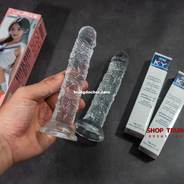 Dương Vật Giả Trong Suốt 15cm Dành Cho Nữ