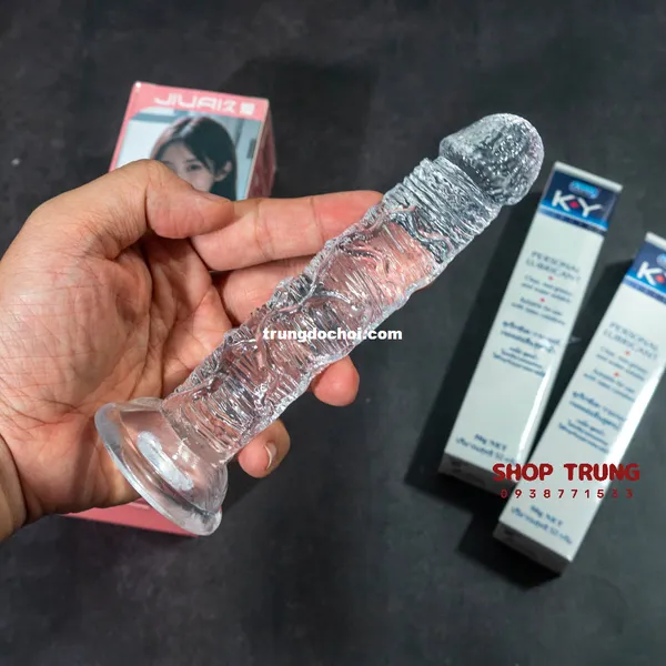 Dương Vật Giả Trong Suốt 15cm Dành Cho Nữ