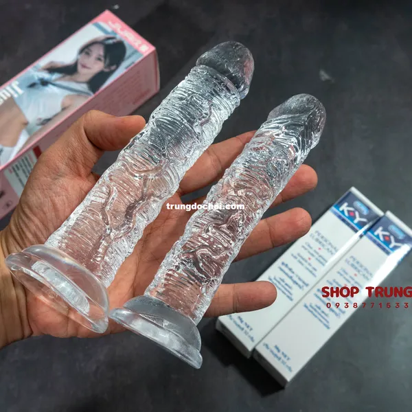 Dương Vật Giả Trong Suốt 15cm Dành Cho Nữ