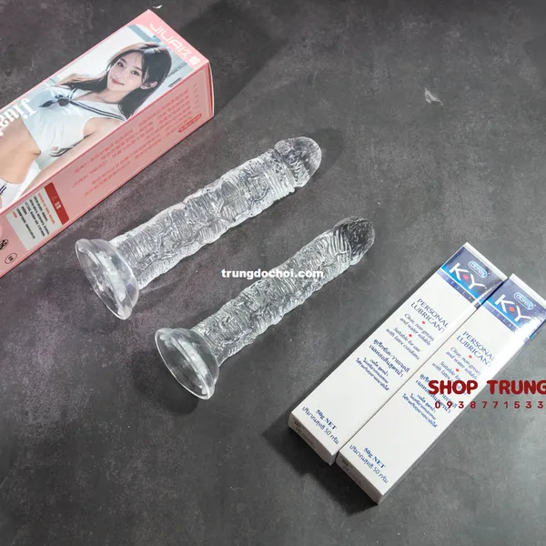 Dương Vật Giả Trong Suốt 15cm Dành Cho Nữ