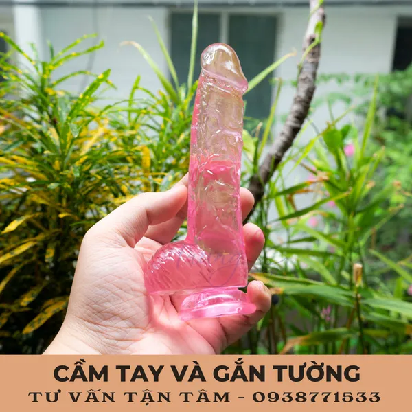 Dương Vật Giả Trong Suốt Nhiều Màu Sắc 12*2,5cm