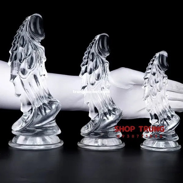 Dương Vật Giả Trong Suốt Đầu Rồng Thiết Kế Đẹp Mắt