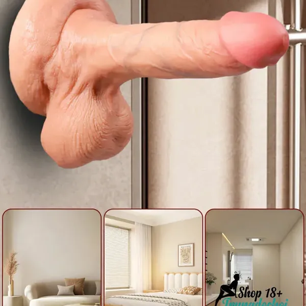 Yeain Real Dildo Dương Vật Giả Silicone Lỏng 2 Lớp, Siêu Mềm Như Thật Có Đế Hút Tường