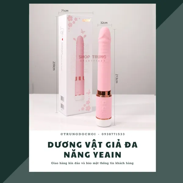Dương Vật Giả Yeain Rung Thụt vá Bú Mút Mini 2 Trong 1
