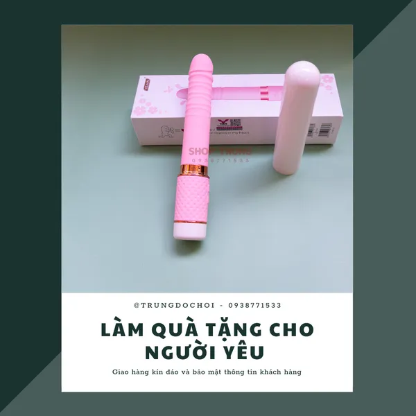 Dương Vật Giả Yeain Rung Thụt vá Bú Mút Mini 2 Trong 1