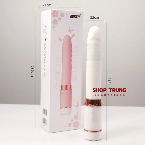 Dương Vật Giả Yeain Rung Thụt vá Bú Mút Mini 2 Trong 1