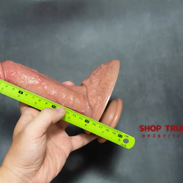 Dương vật giả gắn tường Lovetoy Silicone Platinum 19,5*4,5cm 