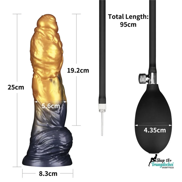 Dương Vật Giả Lovetoy Aerosx Bơm Hơi: 3 Size, Tự Chỉnh Độ Căng Theo Ý Bạn