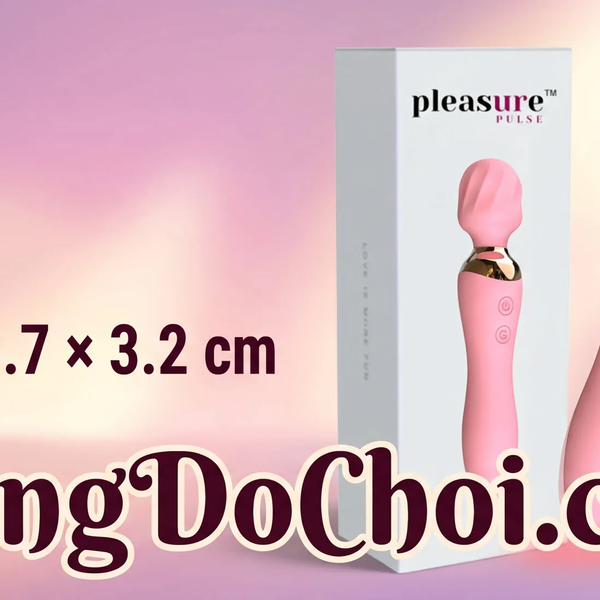 Máy Rung 2 Đầu Pleasure Pulse Dual Motor Kích Thích Kép, IPX4, Đầu Xoắn Ốc Tập Trung Điểm G