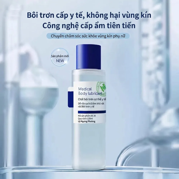 Gel Bôi Trơn Cơ Thể Medical Blue  Cấp Nước, Không Cần Rửa, Thấm Nhanh