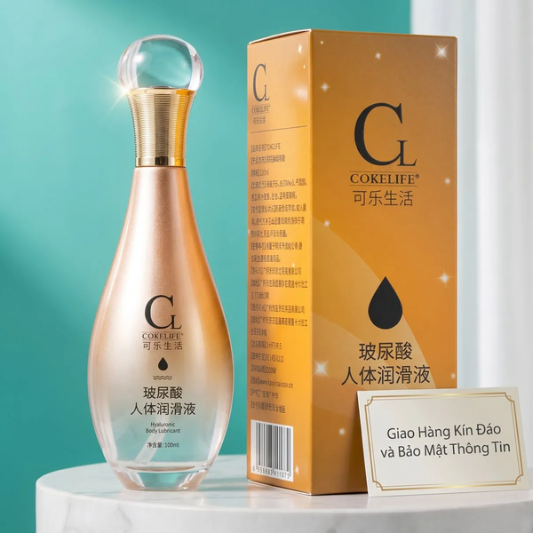 Gel Bôi Trơn Cokelife Hyaluronic Acid 100ml  Dưỡng Ẩm Sâu, An Toàn Tuyệt Đối, Kể Cả Khi Mang Thai