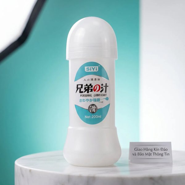 Gel Bôi Trơn Hậu Môn SiYi 200ml Độ Nhớt Cao, Màu Trắng Độc Lạ, Gốc Nước Dễ Rửa