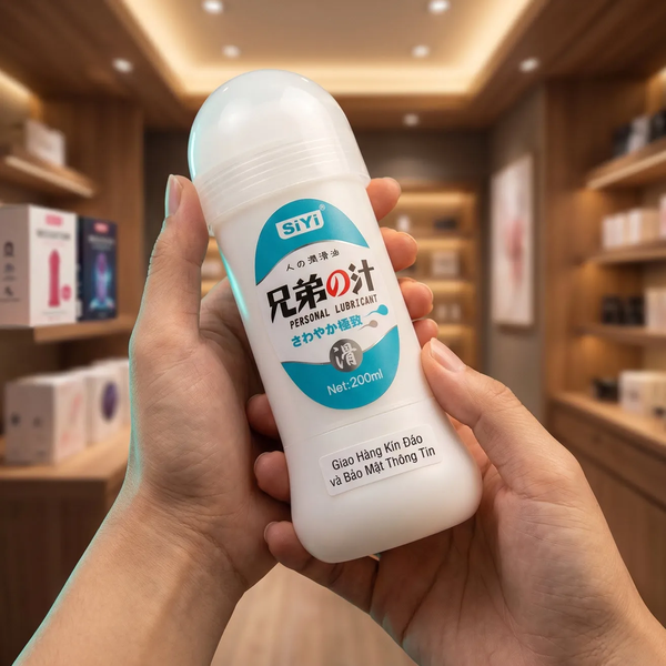 Gel Bôi Trơn Hậu Môn SiYi 200ml Độ Nhớt Cao, Màu Trắng Độc Lạ, Gốc Nước Dễ Rửa
