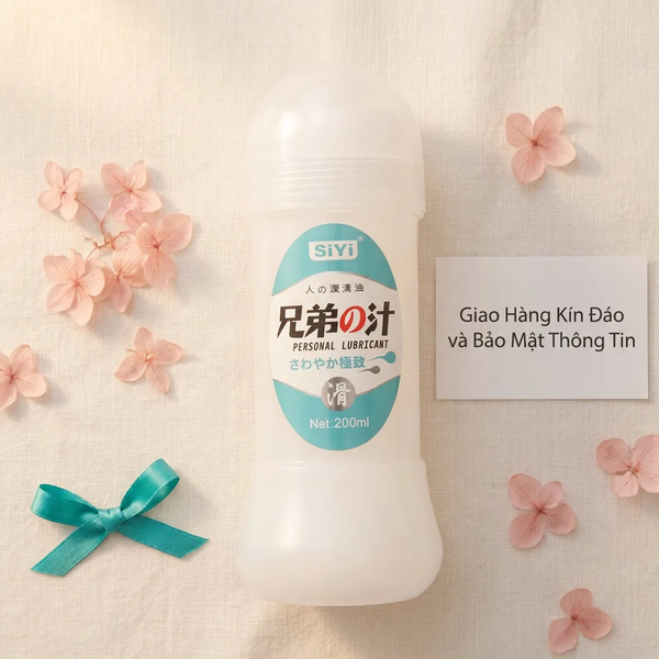 Gel Bôi Trơn Hậu Môn SiYi 200ml Độ Nhớt Cao, Màu Trắng Độc Lạ, Gốc Nước Dễ Rửa