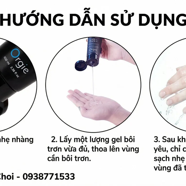 Gel bôi trơn hậu môn Orgie Anal Lube Tube 100ml