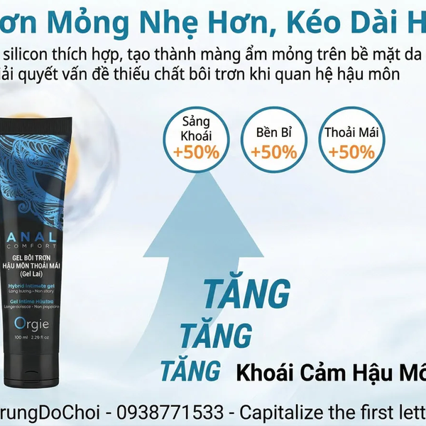 Gel bôi trơn hậu môn Orgie Anal Lube Tube 100ml