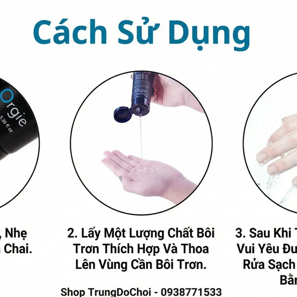 Gel bôi trơn hậu môn Orgie Anal Lube Tube 100ml