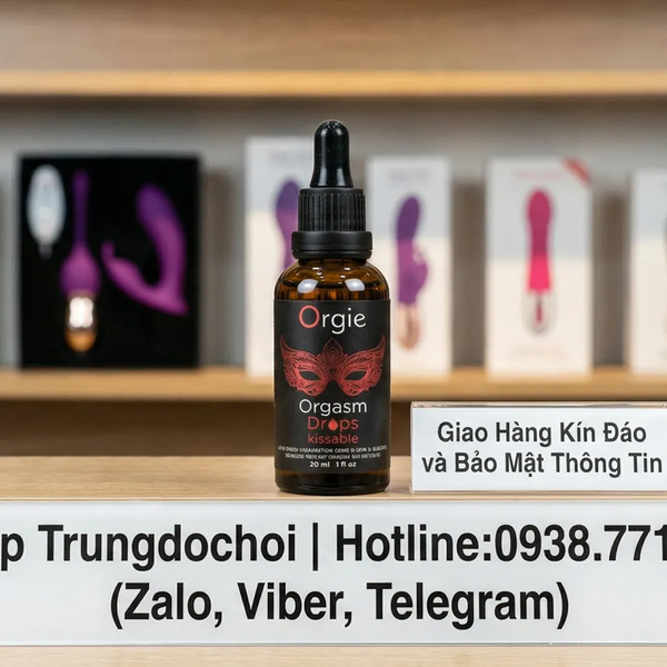 Orgie Orgasm Drops Kissable Chỉ 2-3 Giọt, Âm Vật Bừng Sóng Ấm Nóng Và Ngứa Ran