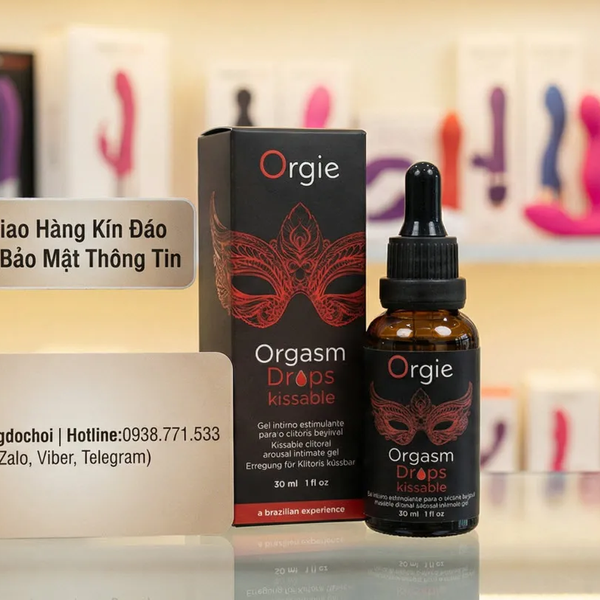 Orgie Orgasm Drops Kissable Chỉ 2-3 Giọt, Âm Vật Bừng Sóng Ấm Nóng Và Ngứa Ran