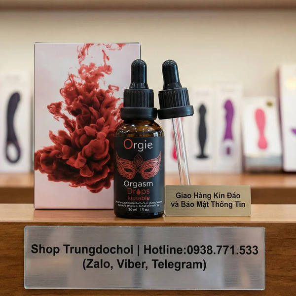 Orgie Orgasm Drops Kissable Chỉ 2-3 Giọt, Âm Vật Bừng Sóng Ấm Nóng Và Ngứa Ran