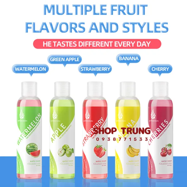 Gel Bôi Trơn Hương Trái Cây - Nếm Vị Ngọt, Thăng Hoa Cảm Xúc
