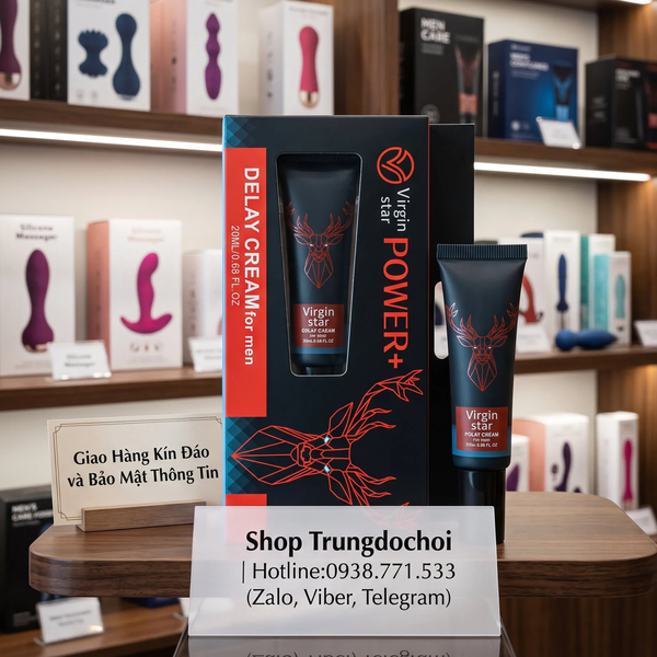 Gel Bôi Virgin Star Power+ Delay Cream — Chống Xuất Tinh Sớm 20ml