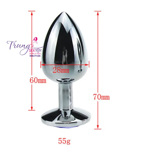 Kích thích mọi dòng cảm xúc với phích cắm hậu môn bằng thép này