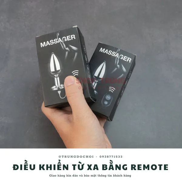 Trải nghiệm với siêu phẩm hậu môn kim loại điều khiển từ xa