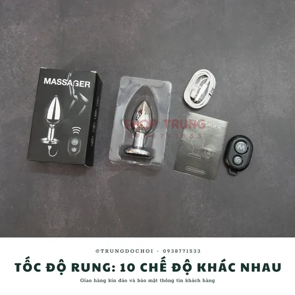 Trải nghiệm với siêu phẩm hậu môn kim loại điều khiển từ xa