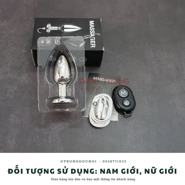 Trải nghiệm với siêu phẩm hậu môn kim loại điều khiển từ xa