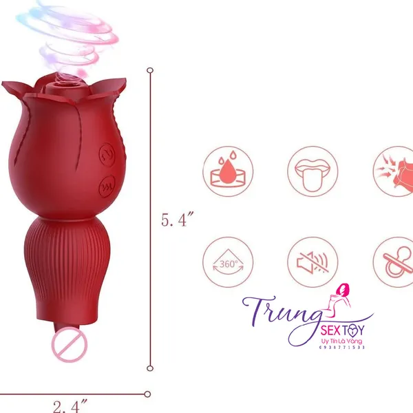 Bông Hồng Bú Liếm Vùng Kín - Thiết Kế Chất Liệu Lợi Ích
