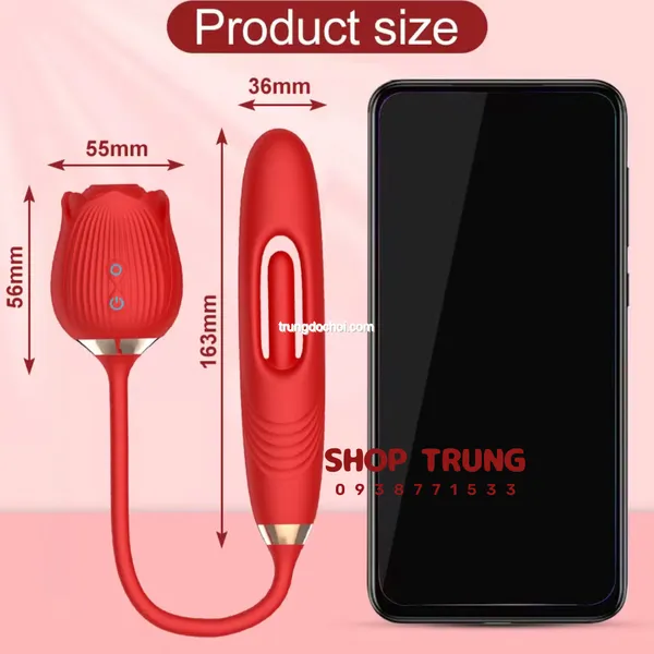 Khám Phá Đỉnh Cao Cùng Hoa Hồng Rung Hút Đa Năng Sextoy Đa Năng
