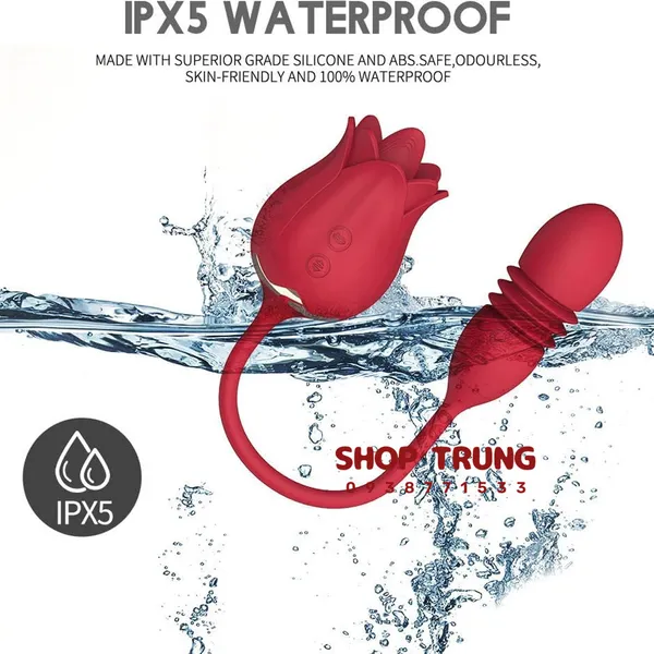 Hoa Hồng Kèm Trứng Rung Thụt Bí Mật Thăng Hoa Cho Mọi Cuộc Yêu