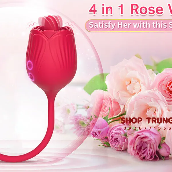 Hoa Hồng Kèm Trứng Rung Thụt Bí Mật Thăng Hoa Cho Mọi Cuộc Yêu