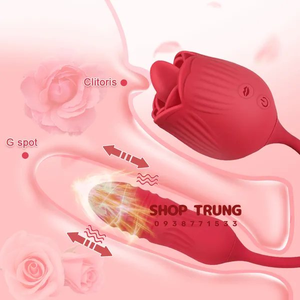 Hoa Hồng Kèm Trứng Rung Thụt Bí Mật Thăng Hoa Cho Mọi Cuộc Yêu