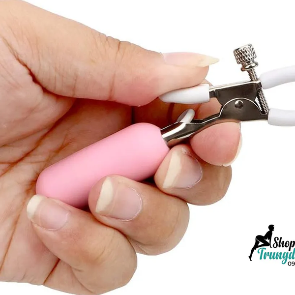 Kẹp Ti Rung OMYSKY Đầu Silicone, Chống Nước Hoàn Toàn, 10 Chế Độ Rung