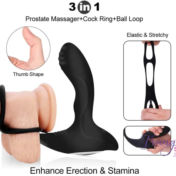 Máy rung massage tuyến tiền liệt 3 trong 1