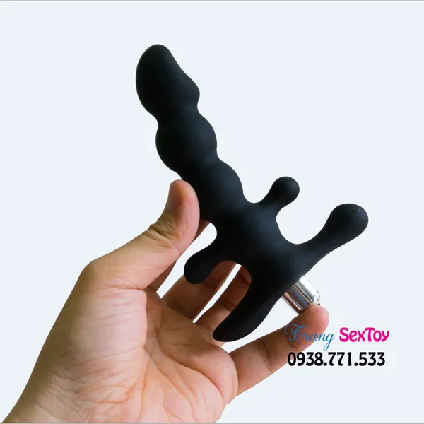 Kích Thích Hậu Môn Cầm Tay Có Rung  BLACK MON