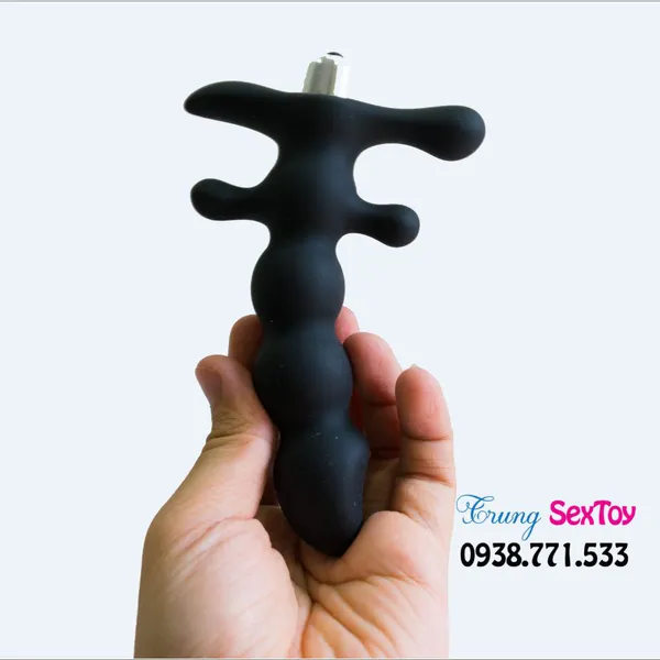 Kích Thích Hậu Môn Cầm Tay Có Rung  BLACK MON